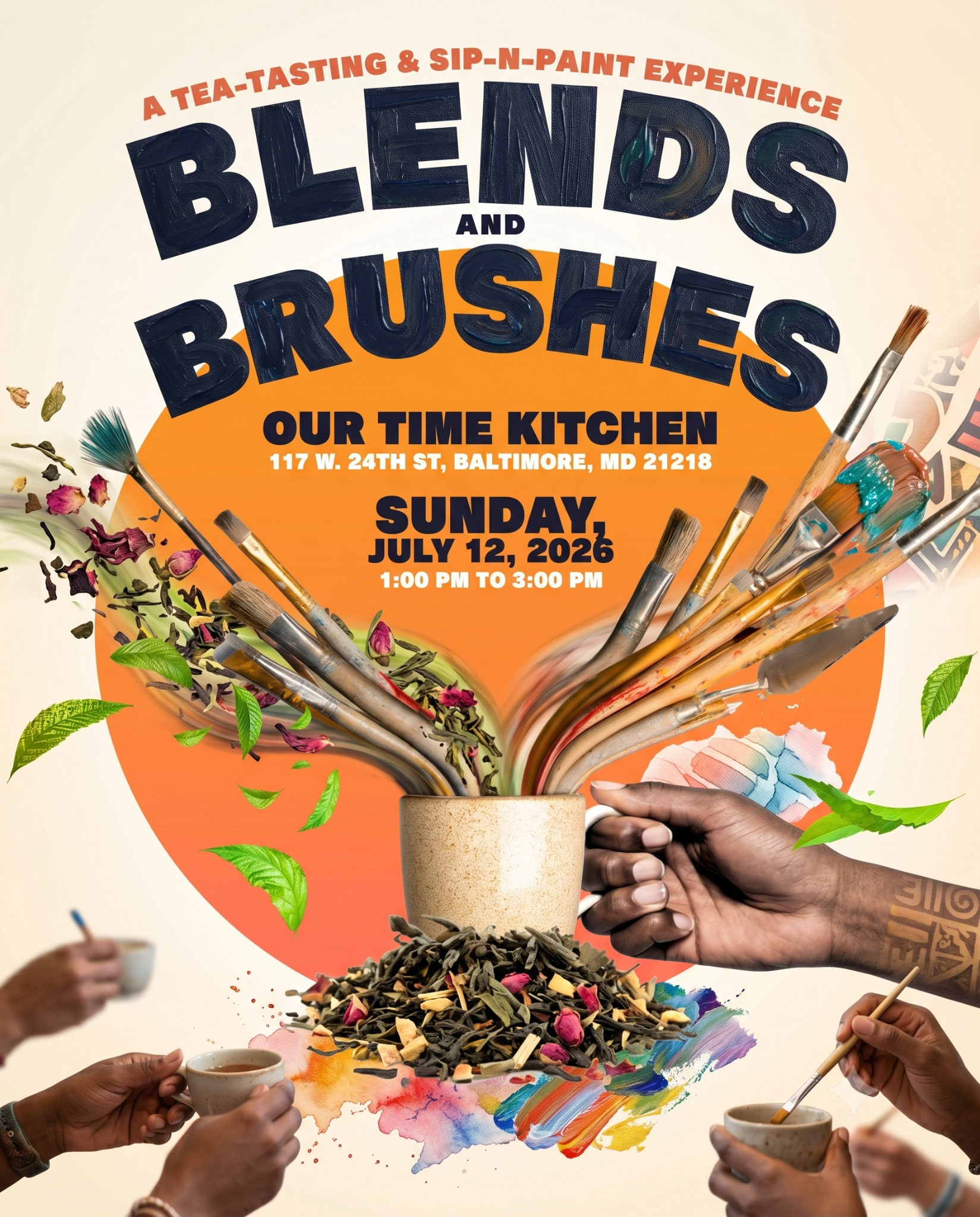 Blends & Brushes: A Tea-Tasting & Sip-N-Paint Experience