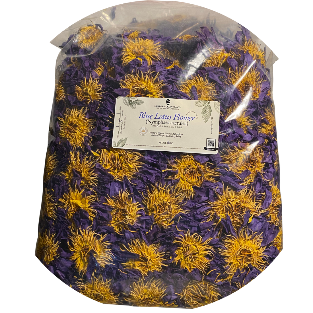 Organic Blue Lotus Flower 18 oz wholesale