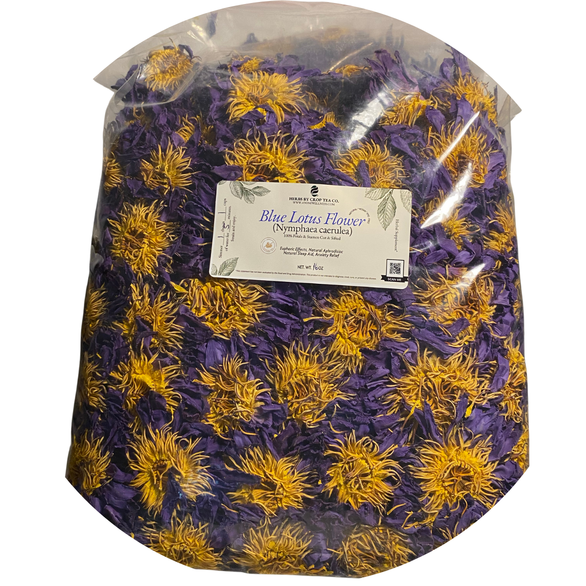 Organic Blue Lotus Flower 18 oz wholesale