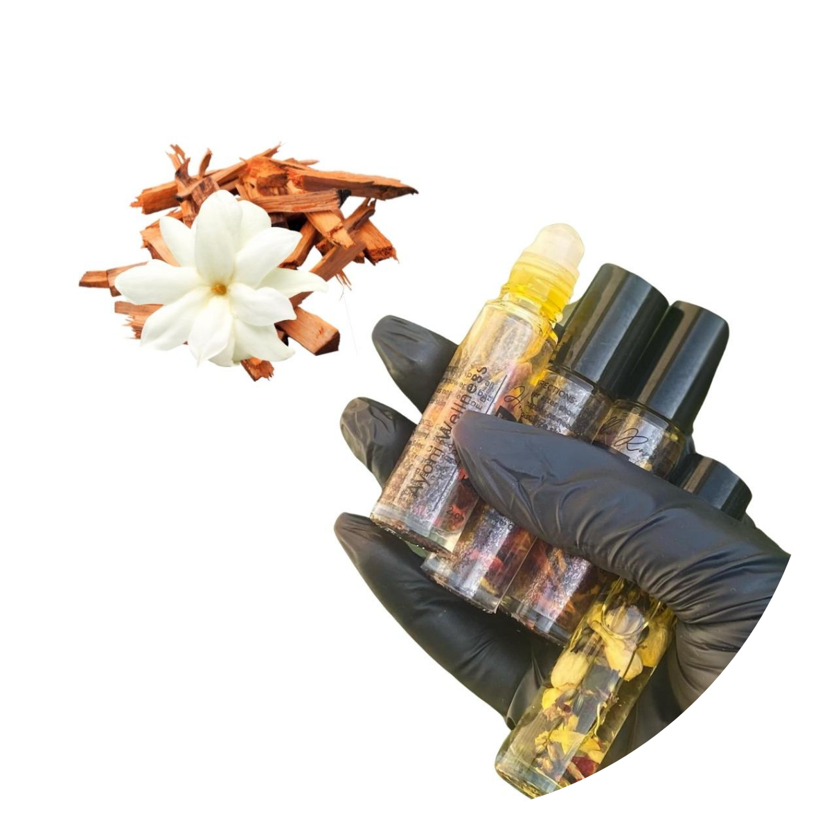 Sandalwood &amp; Jasmine Infused Fragrance Oil Roller