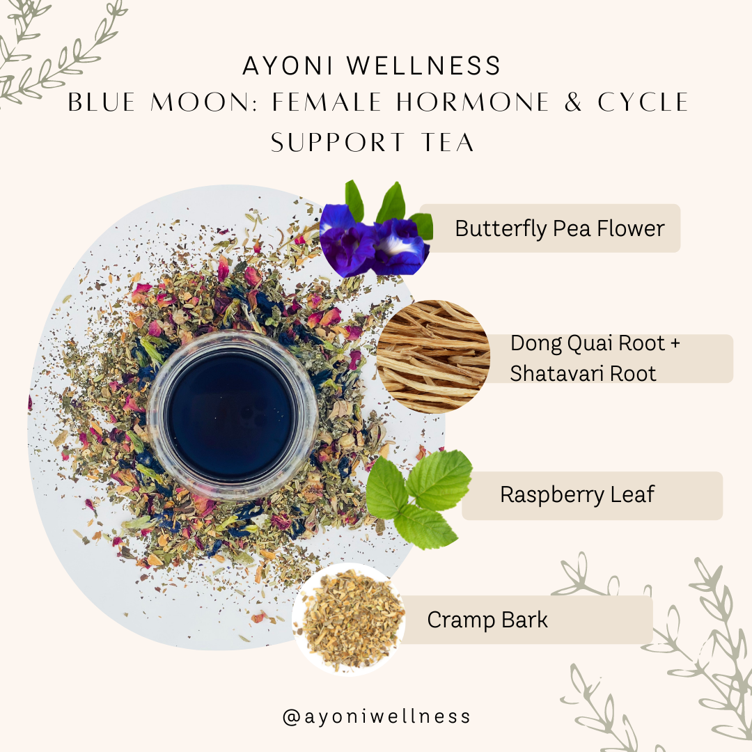 Organic Blue Moon Period Support Tea - Ayoni Wellness