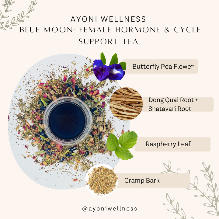 Organic Blue Moon Period Support Tea - Ayoni Wellness