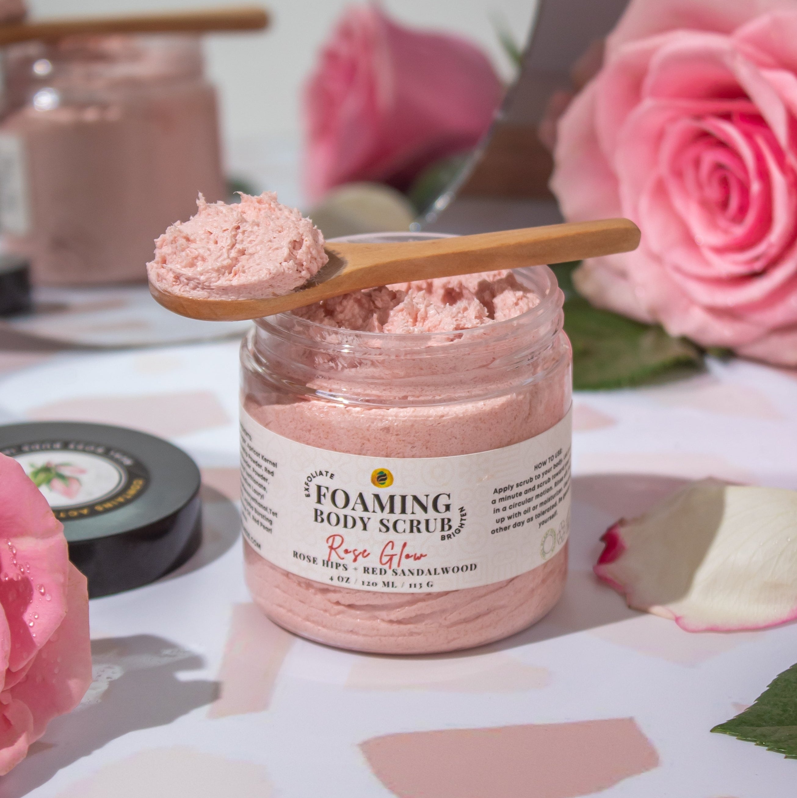 Rose Glow Exfoliating WHIPPED Butter Scrub - Ayoni Wellness
