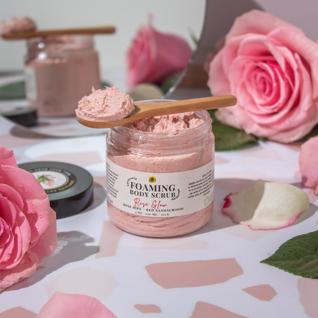 Rose Glow Exfoliating WHIPPED Butter Scrub - Ayoni Wellness