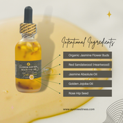 Sandalwood Jasmine Flower Infused Body Oil - Ayoni Wellness